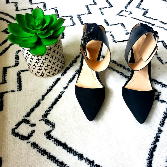 ZARA- Black Ankle Wrap Pumps - Picture 4 of 6